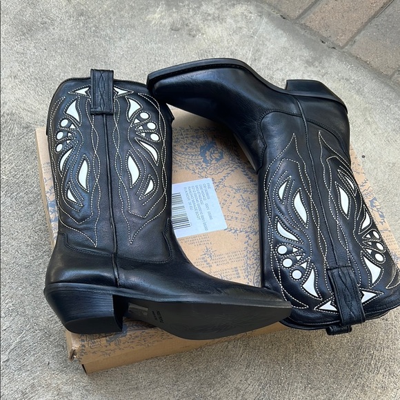 Free People Rancho Mirage Black Western Boots - Picture 12 of 15